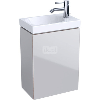 Dolna szafka pod umywalkę Acanto, B40, z jednymi drzwiami, syfon oszczędzający przestrzeń, sand mat