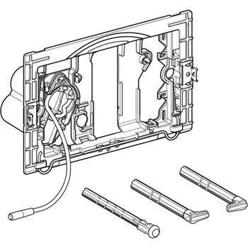 Ramka przycisku z elementem elektronicznym