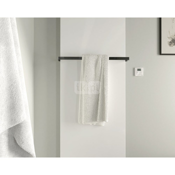 Grzejnik Zehnder Fina Lean Bar FIF-180-050, kolor (Code0550) Black Quartz, typ złącza Code S034, konsole ścienne Fina