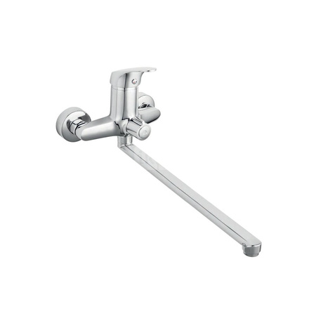 FERRO ONE bateria umywalkowo-wannowa ścienna z przyłączem natrysku, chrom