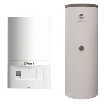 Pakiet - Kocioł gazowy jednofunkcyjny VAILLANT ecoTEC pro VC 186/5-3 kondensacyjny wiszący 5.7-20.0kW + Czujnik c.w.u.  + Zasobnik c.w.u W-E 300