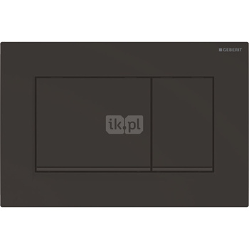 Przycisk uruchamiający Geberit Sigma30, przedni, czarny mat-czarny-czarny mat, easy-to-clean