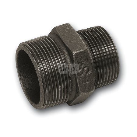 Nypel redukcja SANHA 245# Żeliwo 1/2'' x 1/4'' (GZ x GZ) - Czarny