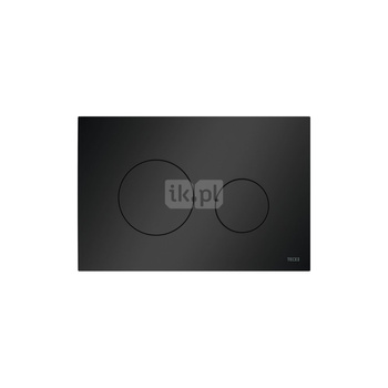 TECEloop - przycisk spłukujący do WC z tworzywa, czarny matowy