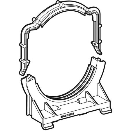 Obejma rury odpływowej Duofix UP320