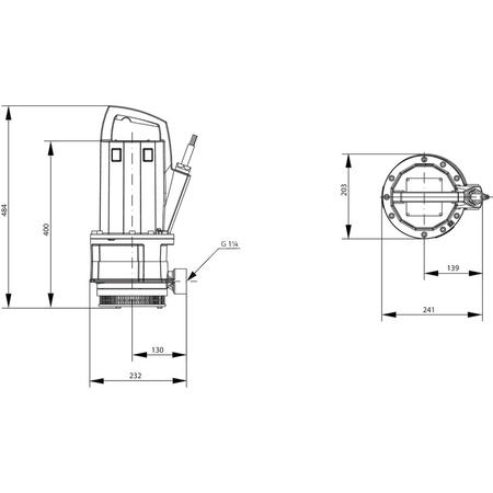 Pompa zanurzeniowa do ścieków WILO Drain TMT/TMC 3x400V, moc 1.1W
