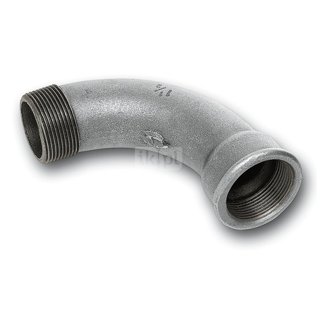 Łuk 90' SANHA 1# Żeliwo 3/8'' x 3/8'' (GW x GZ)