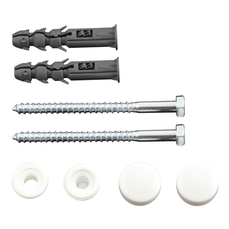 Zestaw do mocowania WC biały