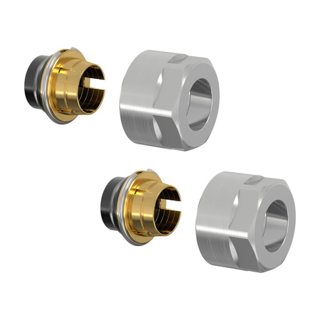 KOMPLET ZŁĄCZA F11 - 15mm - niklowane