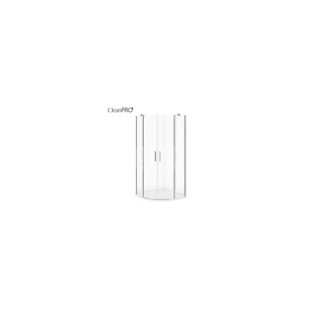 KABINA PRYSZNICOWA PÓŁOKRĄGŁA MODUO 90X90X195 SZKŁO TRANSPARENTNE