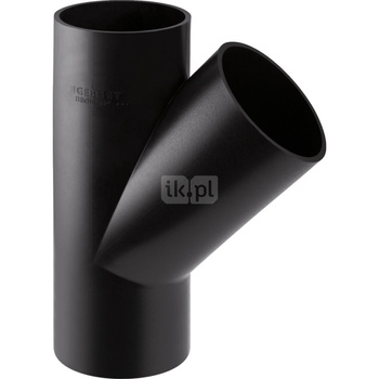 Trójnik 45' GEBERIT HDPE Polietylen75mm x 75mm x 75mm (DN 70 x DN 70 x DN 70) (Króciec z tworzywa sztucznego do spawania/zgrzewania x Króciec z tworzywa sztucznego do spawania/zgrzewania x Króciec z tworzywa sztucznego do spawania/zgrzewania)