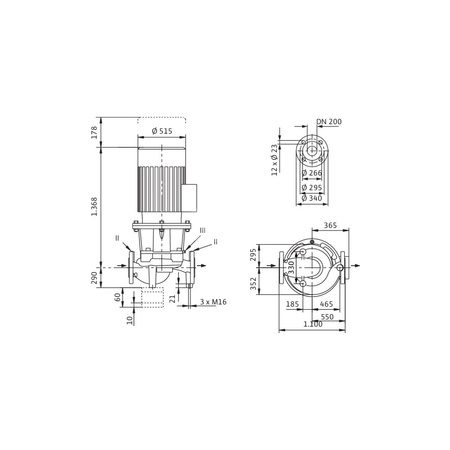 Pompa obiegowa WILO CronoLine-IL typu in-line z silnikiem znormalizowanym 50 Hz 1450obr/min