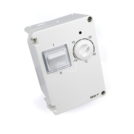Termostat do systemów przeciwoblodzeniowych lub zabezpieczenia rur DEVIreg 610 -10+50°C