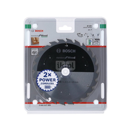 Ostrze do piły tarczowej bezprzewodowej Standard for Wood 165 x 1,5 / 1 x 20 T48