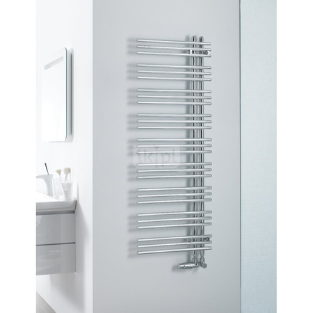 Grzejnik elektryczny ZEHNDER Yucca Asym, 1444/578mm, kolor Biały, moc 600W