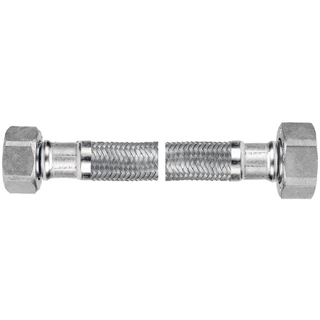 Wąż w oplocie stalowym L-30 cm 3/8" x 3/8" n-n