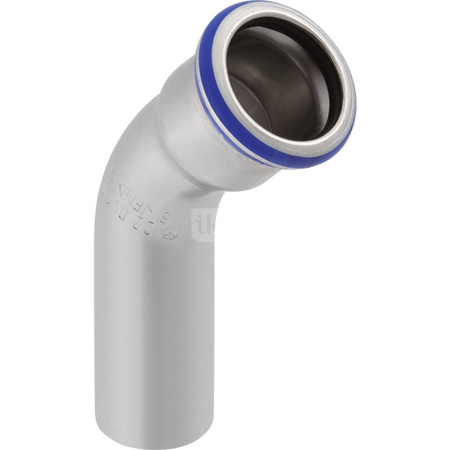 Kolano GEBERIT Mapress Edelstahl jednokielichowe Stal nierdzewna x Stal nierdzewna 76.1mm x 76.1mm DN 65 x DN 65 (Końcówka wciskowa x Mufa zaciskowa)