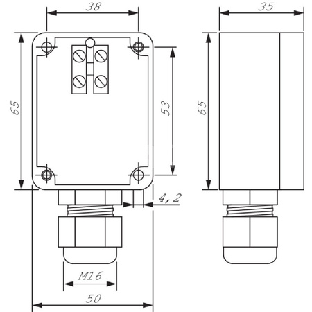 Akcesorium elektryczne do pomp (czujnik temperatury), WILO - CC - Czujnik temperatury zewnetrznej PT 100