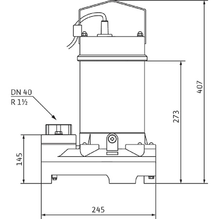 Pompa zanurzeniowa do ścieków WILO Drain TS 1x230V, moc 0.48W, przewód 10m
