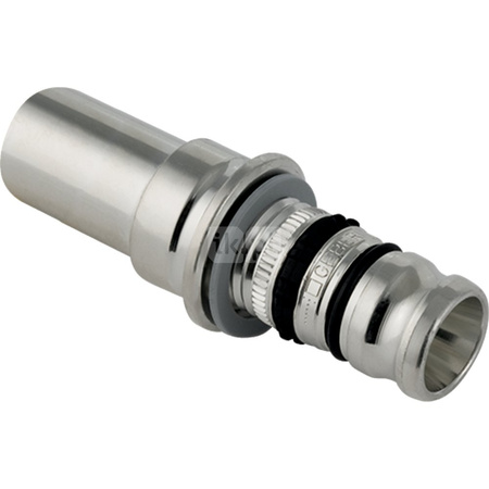 Złączka  GEBERIT  Mepla przejściowa Mepla/Cu bosa  Mosiądz 16mm  x 15mm  DN 12 x DN 12 (Końcówka wciskowa x Pierścień zaciskowy)