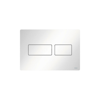 TECEsolid - przycisk spłukujący do WC z metalu, biały połysk