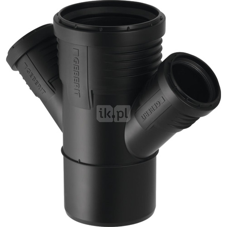 Złącze czwórnik GEBERIT Silent-PP 90mm x 50mm x 50mm x 90mm  (DN 90 x DN 50 x DN 50 x DN 90)