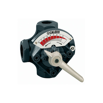 Zawór czterodrogowy mieszający z przepustnicą. Przyłącza gwintowane 1"