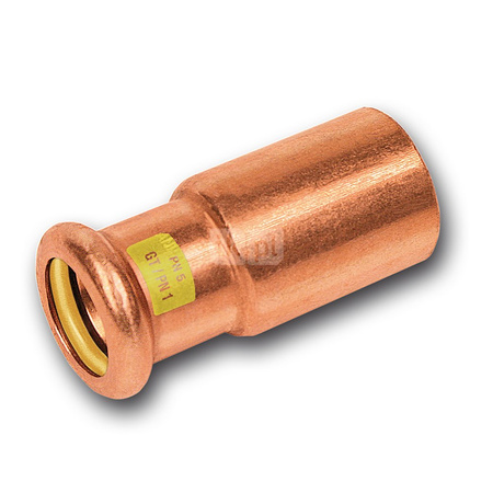 Nypel redukcja SANHA Press Gas Miedź 22 mm x 16 mm (ZZ x ZW)
