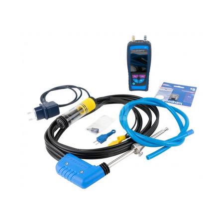 Analizator spalin bluelyzer ST, O2, cowysokie, pomiar ciągu kominowego