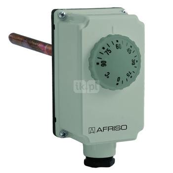 Termostat zanurzeniowy TC2, 0÷90°C, nastawa zewnętrzna, przyłącze G1/2", L 100 mm