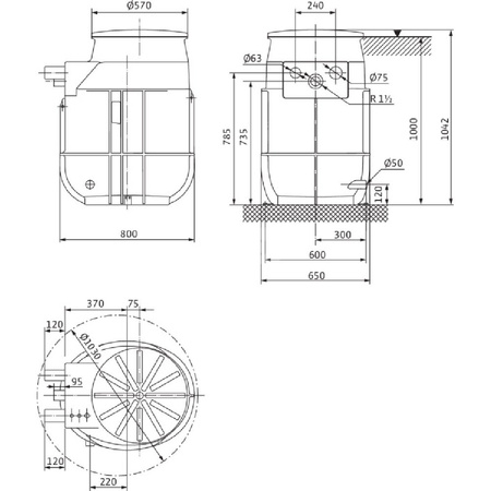Pompa do ścieków WILO DrainLift WS50 Hz / 650m³/h