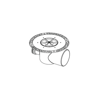 TECEdrainpoint S - odplyw poziomy z kolnierzem uniwersal