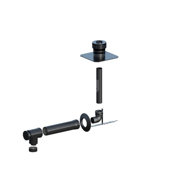 Zestaw przyłączeniowy ZB-38 szacht DN60/100 BLACK