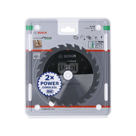 Ostrze do piły tarczowej bezprzewodowej Standard for Wood 150 x 1,6 / 1 x 10 T24