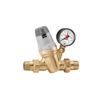 Regulator ciśnienia z wymiennym wkładem z manometrem oraz wskaźnikiem nastawy 3/4"