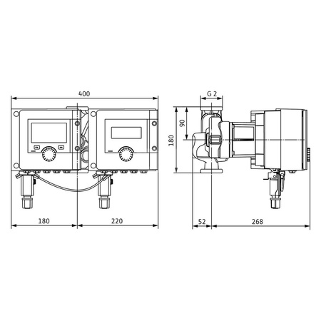 Pompa obiegowa WILO Stratos MAXO-D 30/0,5-10-R7 PN10 wbudowana 1x230V 50/60 Hz