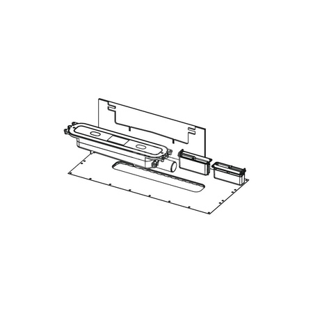 TECEdrainprofile - syfon odpływowy "niski" DN 40, odpływ boczny