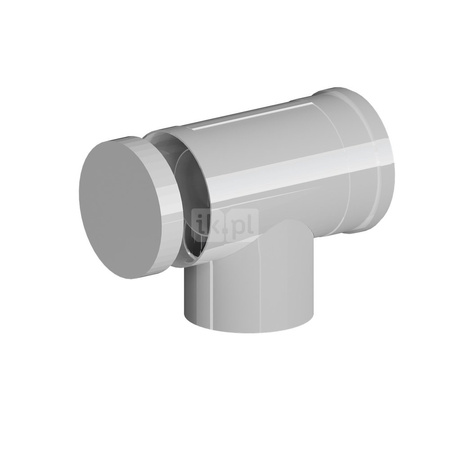 Kolano koncentryczne PP-AL 87° DN80/125mm z rewizją z uszczelkami [EPDM]