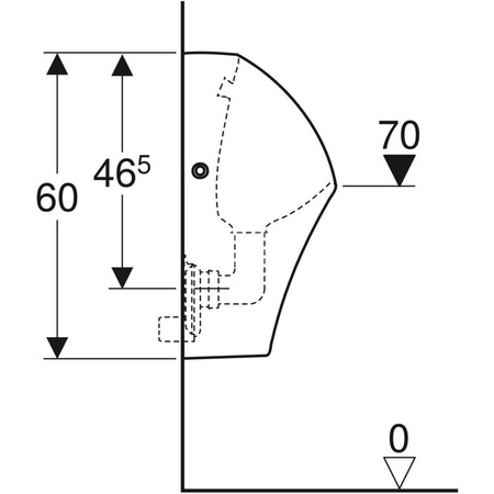 Pisuar Geberit Narva