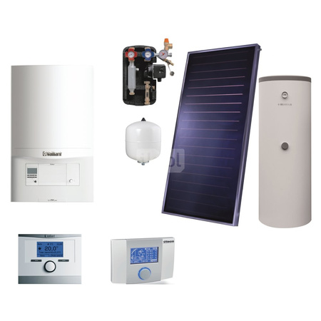 Pakiet VC eco TEC pro 146 + zestaw solarny VITSOL 4 + czujnik temperatury c.w.u. + regulator multiMATIC 700