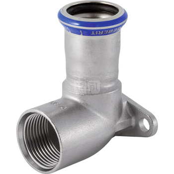 Podłączenie armatury Geberit Mapress Edelstahl 90° z gw.wewn. d22-Rp3/4