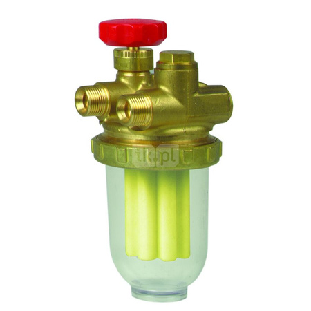 Filtr olejowy dwururowy Z 500 Fi, z wkładem filcowym, 200 l/h