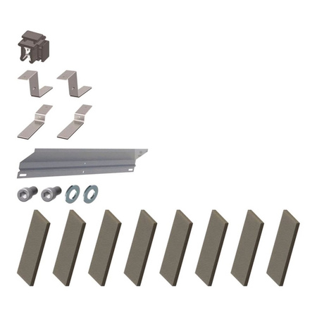 START 1 - zestaw podstawowy 1 rząd do dachu płaskiego, zawiera:– 2 klipsy do mocowania przewodu elektrycznego DC (0020228533)