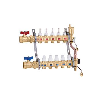 Zespół rozdzielaczy 1" GW X 13 wyjść 3/4" GZ