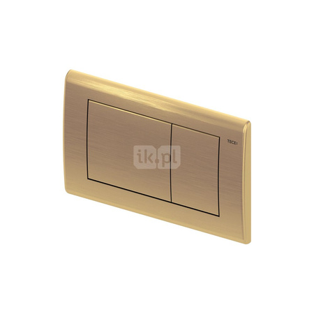 TECEplanus - przycisk spłukujący do WC z metalu, "stary mosiądz"