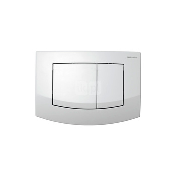 TECEambia - przycisk spłukujący do WC z tworzywa, biały antybakteryjny, podwójny