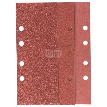 10-częściowy zestaw papierów ściernych do szlifierek oscylacyjnych K = 60, 120, 180