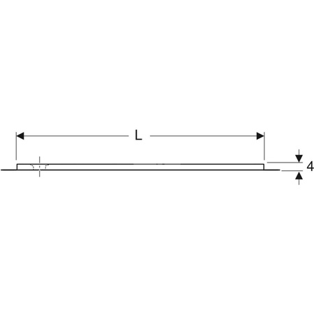Brodzik prostokątny Geberit Olona 170x80 cm, biały