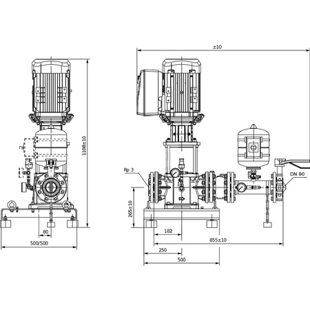 Hydrofor WILO SiBoost Smart 1 Helix VE częstotliwość 50/60 Hz, prędkość obrotowa 2900obr/min