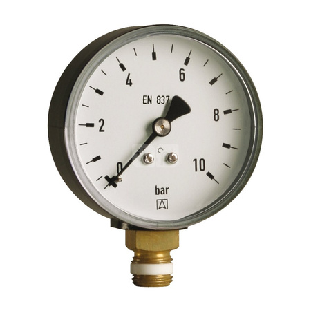 Hydromanometr HY 80 RAD fi 80 mm 0-6 bar 1/2 rad kl 2 5